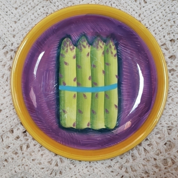 222 FIFTH 𝅺Farmers Market 2 plates 9" - Picture 2 of 6